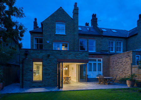 Rear view of an extension