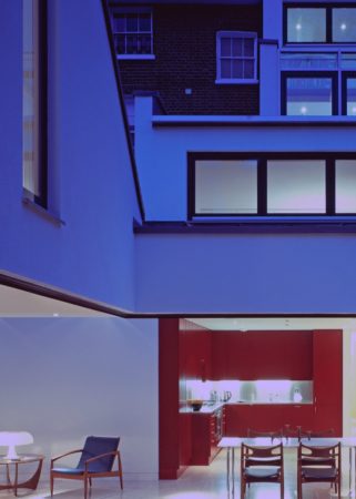 Outside shot of modern house